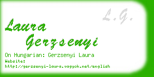 laura gerzsenyi business card